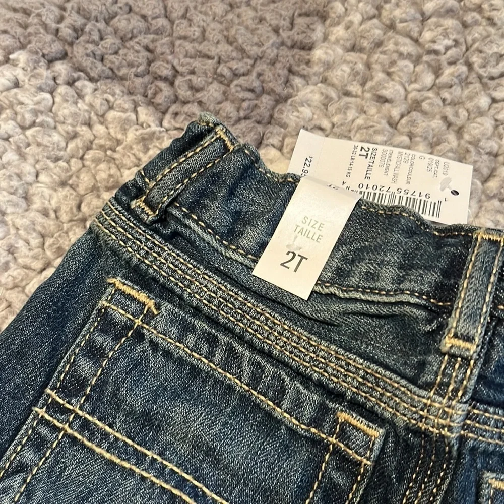 New Children’s Place Denim Cargo Shorts Size 2T NWT
